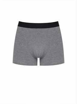 Бесшовные мужские трусы боксеры Indefini серые (Арт. 5091MUG)  фото 2