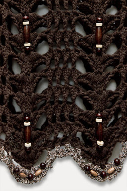 OPEN-KNIT TOP WITH BEADING - Zara фото 6