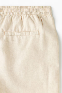 Pantal?n corto en mezcla de lino Regular Fit - H&m фото 10