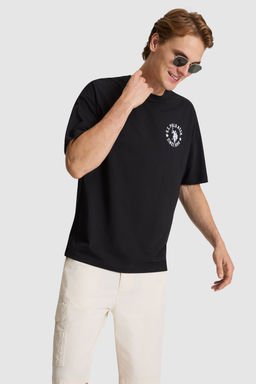 Erkek Siyah Oversize Fit Bisiklet Yaka Ti__rt - U.s. polo assn фото 3
