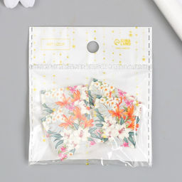 Цена за 4 шт. Декор для творчества акрил Лилии в саду, 0.2?3?3.1 см