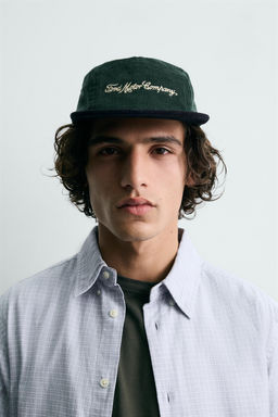 CORDUROY FLAT PEAK CAP FORD - Zara фото 2