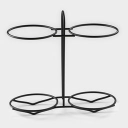 Набор подставок керамических для столовых приборов Gold, 19.5×9×18.5 см, цвет зелёный