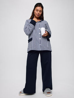 Пижама женская из футера Салли синий - Амадэль фото 23