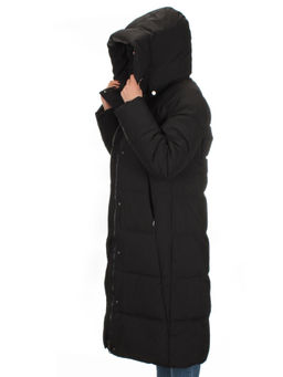 L-71 BLACK Пальто зимнее женское Flance Rose (200 гр. холлофайбер) - Фабричный китай фото 10