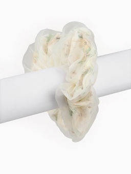 Цена за 2 шт. Резинка для волос «Цветы» бежевая, Принцессы Дисней