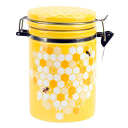 Банка для сыпучих продуктов (клипс) Honey 15*10*16,5см. v=800мл. (подарочная упаковка)