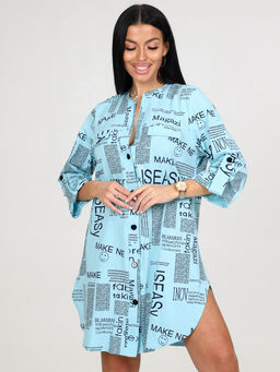 725 ТУНИКА ЖЕНСКАЯ (Голубой) - А-дина фото 3