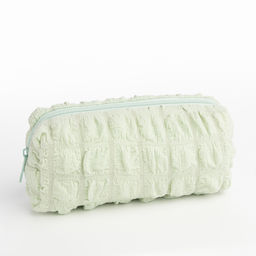 Косметичка на молнии женская, с подкладом, зелёная - Simaland фото 2