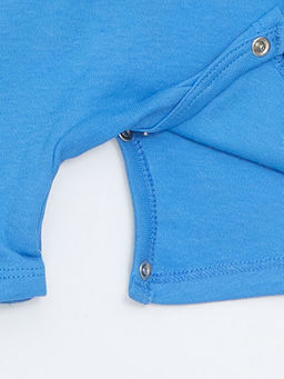 Bisiklet Yaka Pamuklu Erkek Bebek Tulum