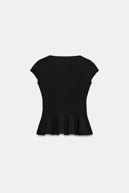 TOP PEPLUM BOTONES / Negro - Zara фото 7