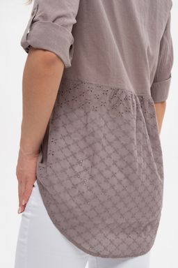 Рубашка М-479капучино