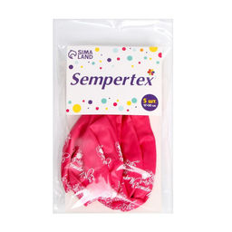 Воздушные шары латексные 12" «8 Марта», 5 шт., розовый