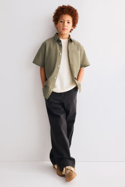 Camisa en mezcla de lino - H&m фото 4