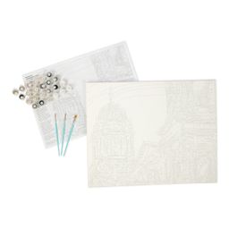 PNB/C1 №32 Холст для раскрашивания по номерам 50 х 40 см 2-й сорт Огни Манхэттена