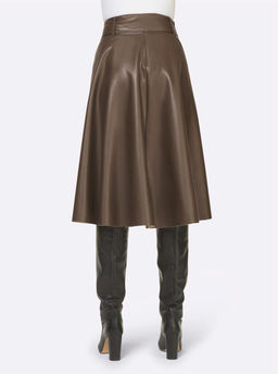 Юбка из иск. кожи, цвета шоколада - Ashley brooke фото 4