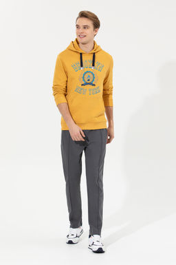Мужская толстовка с капюшоном цвета шафрана - U.s. polo assn фото 14