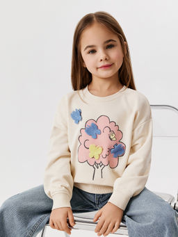 ACOOLA / Джемпер детский для девочек Ksilofon молочный