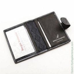 Женская кожаная визитница Sergio Valentini СВ 8128-010  фото 7