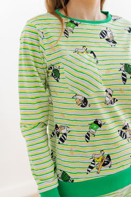 Пижама женская из джемпера и брюк из кулирки Локки зеленый - Амадэль фото 4