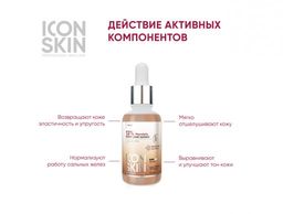 Миндальный 12% пилинг для лица. Всесезонный. Для всех типов кожи. Проф. уход. 30 мл - Icon skin фото 3