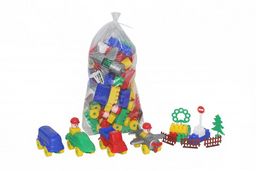 Конструктор "Строитель" 92 элем. в мешке (52520) Полесье