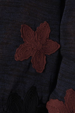 JERSEY RELAXED FIT FLORES / Marino - Zara фото 4