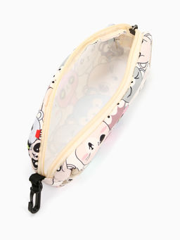 Набор: рюкзак школьный и пенал, с карманами, с принтом, размер 29?12?41 см, розовый/разноцветный