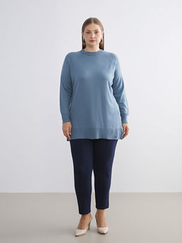 Bisiklet Yaka Kad?n Triko Kazak