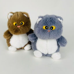 Мягкая игрушка Котик пухлый 22 см