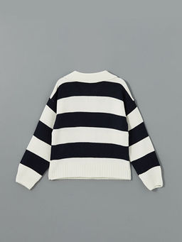 Polo Yaka K?z ?ocuk Triko Kazak - Waikiki фото 2