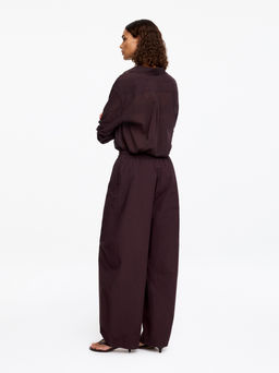 Pantalones de algod?n con pernera de barril - H&m фото 9
