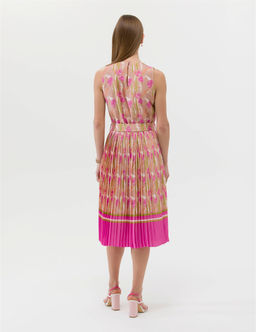 Fu_ya Ku_ak Detayl_ Pileli Midi Elbise - Pierre cardin фото 5