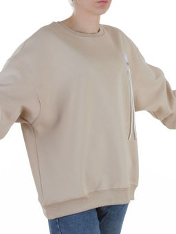 5601 BEIGE Свитшот женский (100% хлопок)