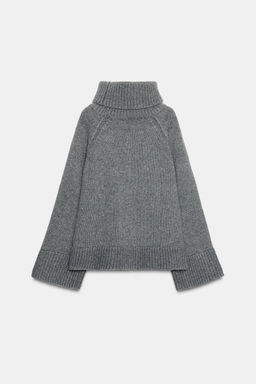 OVERSIZED KNIT HIGH NECK JUMPER - Zara фото 7