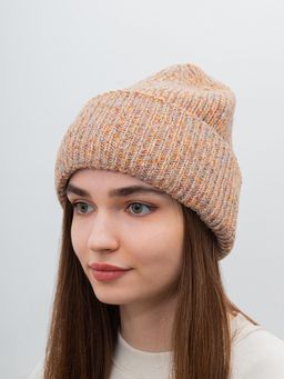 Шапка SEEBERGER арт. 18211-0 TOQUE (бежевый / розовый)