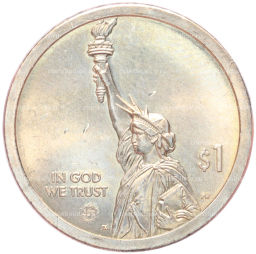 Монета 1 доллар 2021 года P США Американские инновации  Эри-канал (Штат Нью-Йорк)