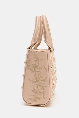 STRUCTURED EMBROIDERED HANDBAG - Zara фото 3