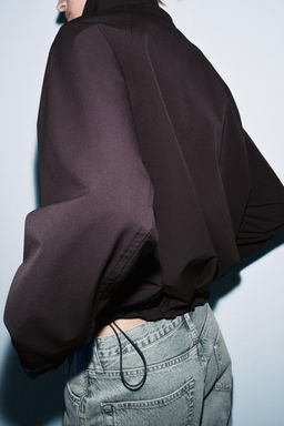 OVERSIZE ZIP-UP BOMBER JACKET - Zara фото 13