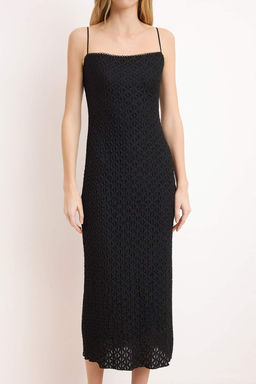 TRENDYOLMILLA Beyaz Dantel Bodycone/Vucuda Oturan Ask?l? Midi Orme Elbise TWOSS25EL00533  фото 13