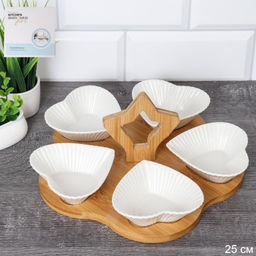 Менажница 5 предметов / MS5 /уп 24/ на подставке - Галеонтрейд фото 3