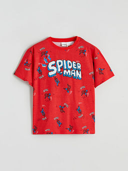 Spider-Man Bask?l? Erkek ?ocuk ?ortlu Pijama Tak?m?