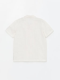 ?izgili K?sa Kollu Erkek ?ocuk G?mlek - Waikiki фото 2