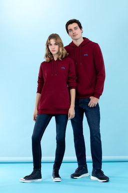 U. S. Polo Assn Бордово-красный базовый свитшот с капюшоном Неожиданная скидка в корзине - U.s. polo assn фото 9