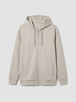 Kap??onlu Erkek Fermuarl? Sweatshirt