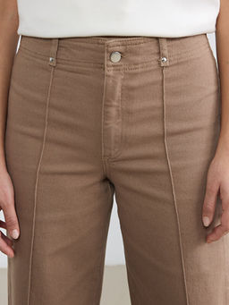 Y?ksek Bel Wideleg Kad?n Jean Pantolon