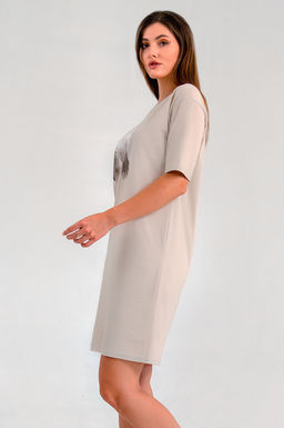 Арт. 4145 Туника женская 44-54(6 шт) Цвет:бежевый