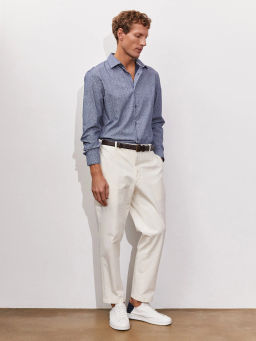 Сорочка мужская длинный рукав GREG 213/237/0047/ZN/1p STRETCH_V