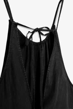 HALTERNECK DRESS WITH GATHERING - Zara фото 8