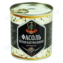 ХАВИАР Фасоль белая ГОСТ ж/б с кольцом 400г х 12шт., , шт